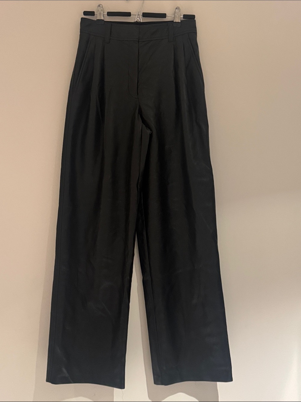 Babaton Aritzia Classic High-Rise Wide-Leg Pants — Black